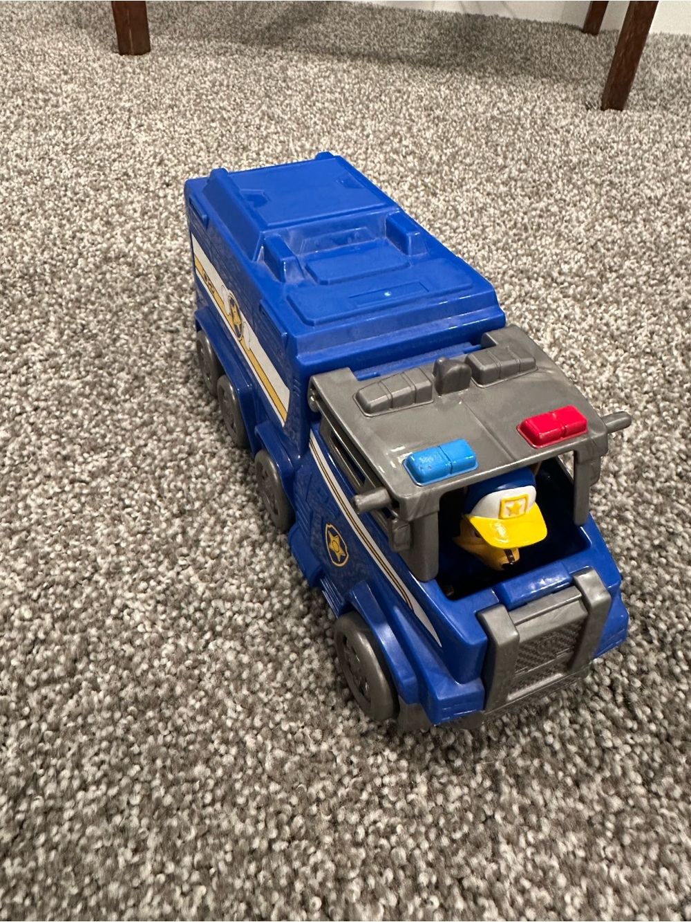 Paw Patrol Blue Police Rescue Truck with Chase Figure